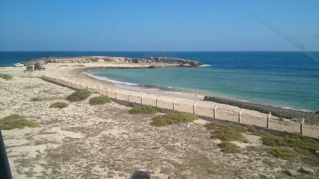 The view from the plane as Bill landed in Aden Abdulle International Airport in Mogadishu, Somalia.