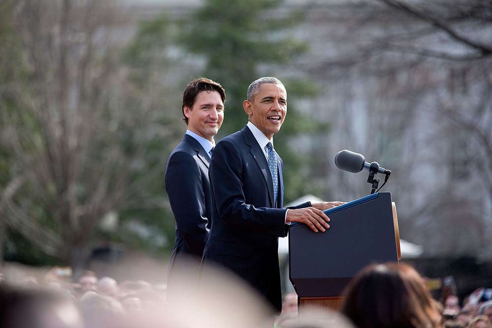 Barack Obama and Justin Trudeau in Washington, March 2016 - U.S.-Canada relations