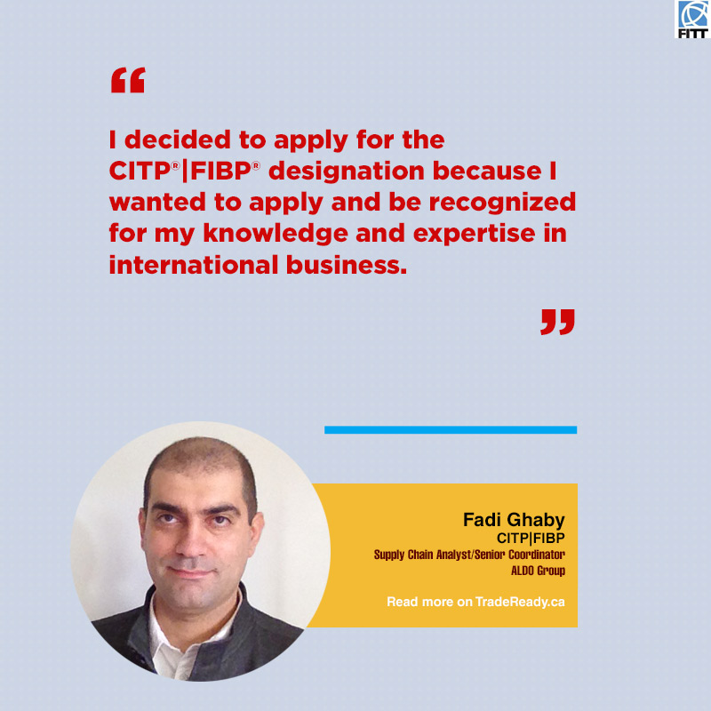 Fadi Ghaby, CITP/FIBP – Manager, Business Navigating and Reporting