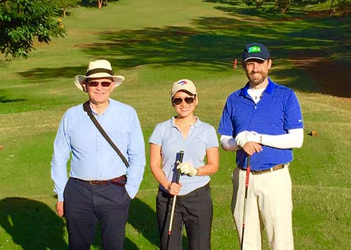 Golfing at dawn with CPCS PPP Global Director and VP East Africa at the Royal Nairobi.