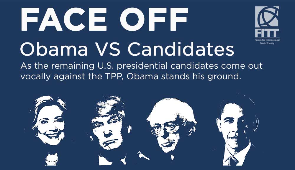 FACE OFF: Obama VS Sanders, Trump and Clinton on the TPP