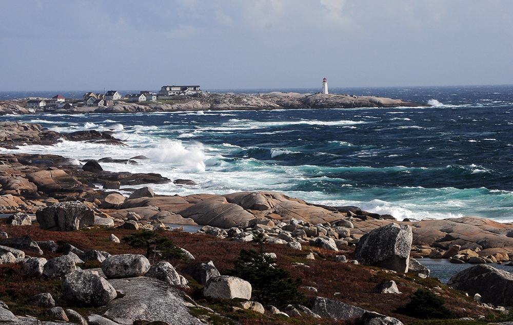 View from Peggys Cove Lightouse in Halifax, Nova Scotia, Canada - global business environment
