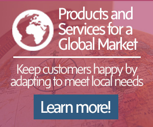 Products and Services for a Global Market course landing page