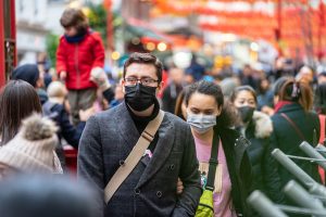 People in China wearing facenmasks