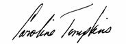 Caroline Tompkins signature