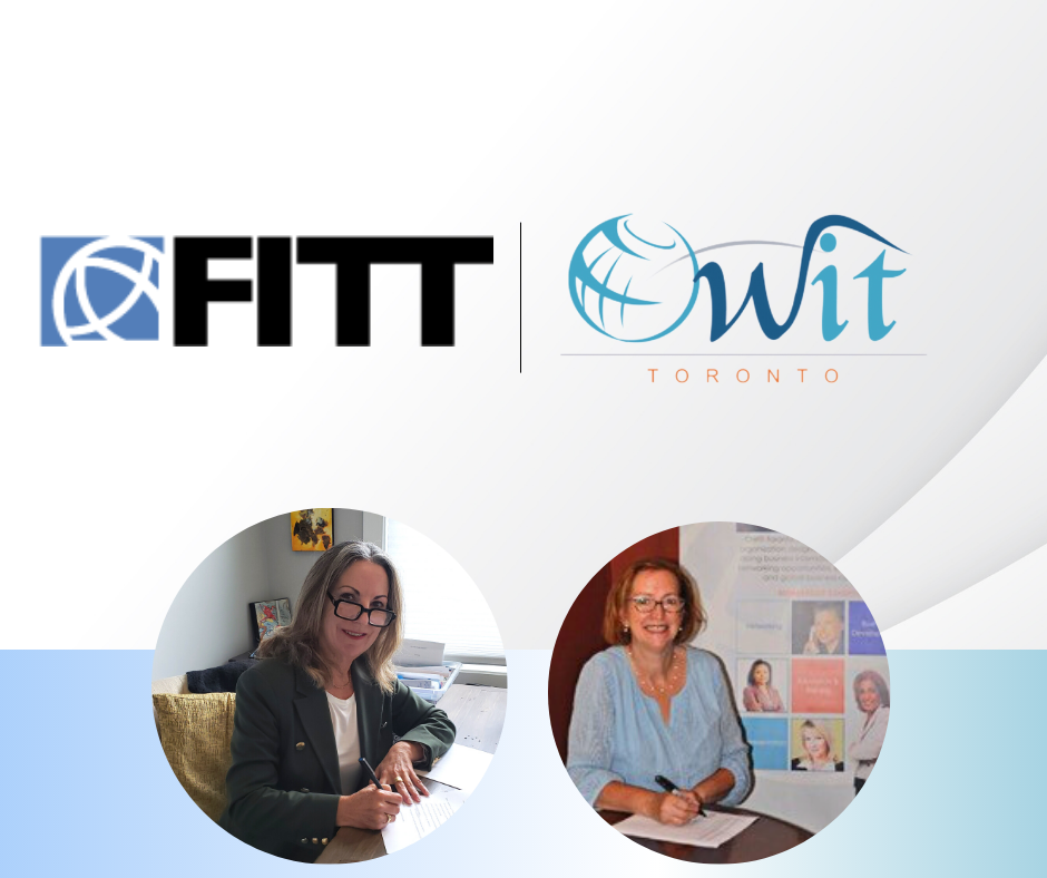 FITT President and OWIT sign agreement document to launch partnership president sign