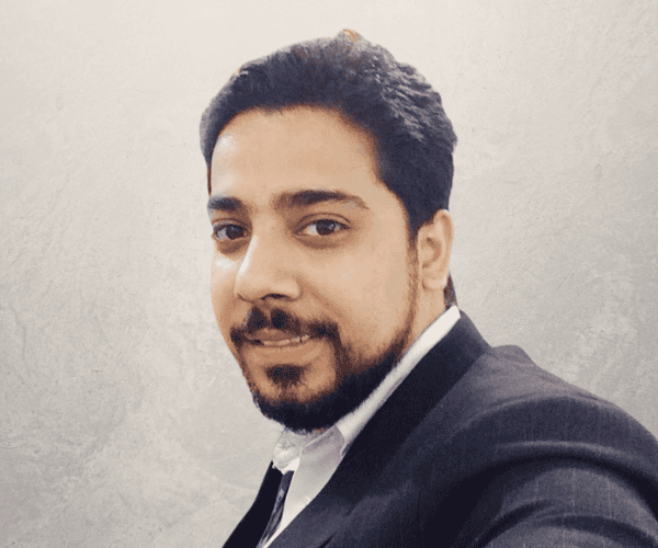 Headshot portrait of Sumit Khanna, CITP on gray background