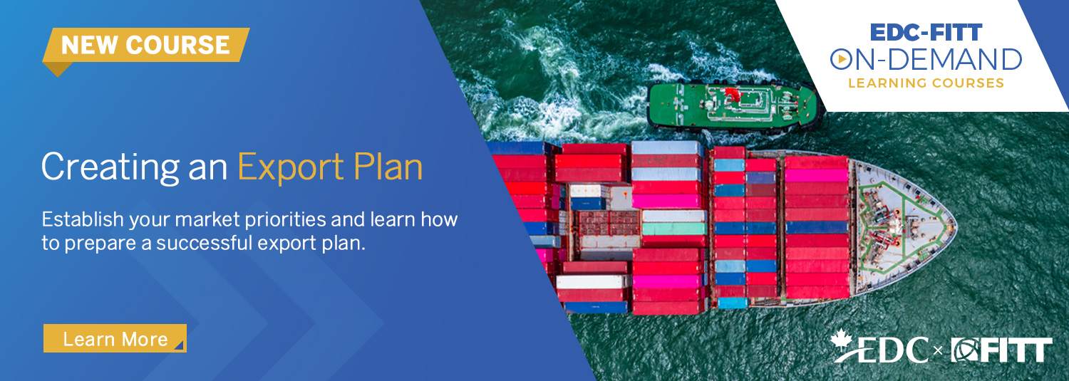 Creating an Export Plan course banner